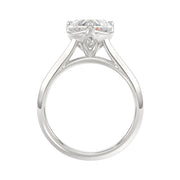 LADIES SOLITAIRE RING 2CT HEART DIAMOND 14K GOLD