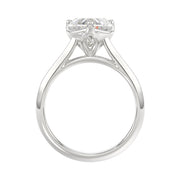 LADIES SOLITAIRE RING 4CT HEART DIAMOND 14K GOLD