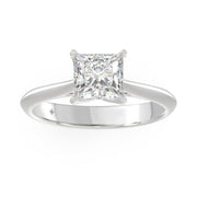 LADIES SOLITAIRE RING 1.5CT PRINCESS DIAMOND 14K GOLD