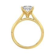 LADIES SOLITAIRE RING 2CT PRINCESS DIAMOND 14K GOLD