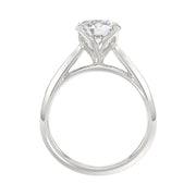 LADIES SOLITAIRE RING 2CT ROUND DIAMOND 14K GOLD