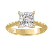 LADIES SOLITAIRE RING 2.5CT PRINCESS DIAMOND 14K GOLD