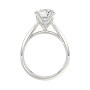 LADIES SOLITAIRE RING 2.5CT ROUND DIAMOND 14K GOLD