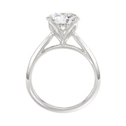 LADIES SOLITAIRE RING 3CT ROUND DIAMOND 14K GOLD